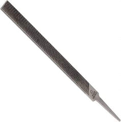 Anglo American - 10" Long, Smooth Cut, Mill American-Pattern File - Single Cut, 0.16" Overall Thickness, Tang - Eagle Tool & Supply