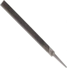 Anglo American - 10" Long, Second Cut, Mill American-Pattern File - Single Cut, 0.16" Overall Thickness, Tang - Eagle Tool & Supply