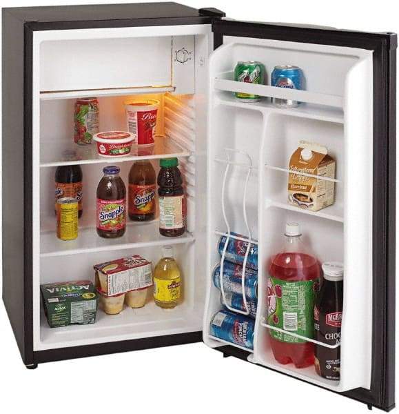 Avanti - 3.3 Cubic Ft. Black Office Refrigerator - 18 Inch Wide x 17-1/2 Inch Deep x 33 Inch High - Eagle Tool & Supply