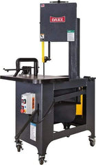 Dake - 9 Inch Throat Capacity, Step Pulley Vertical Bandsaw - 309, 618, 1191, 2382 RPM, 1 HP, Three Phase - Eagle Tool & Supply