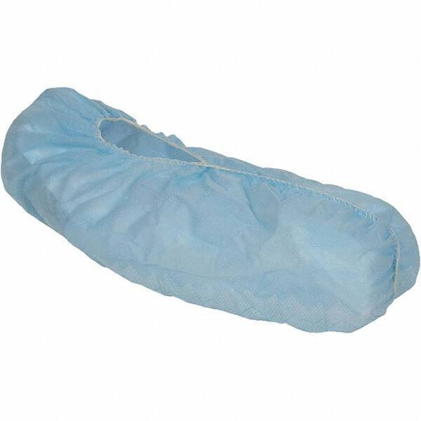 KleenGuard - Size Universal, Spunbond, Non-Skid Shoe Cover - Blue, Non-Chemical Resistant - Eagle Tool & Supply