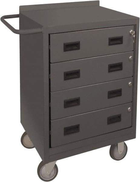 Durham - 1,200 Lb Capacity, 18" Wide x 24" Long x 39-3/4" High Mobile Cart - 4 Drawer, Steel, 2 Rigid/2 Swivel Casters - Eagle Tool & Supply