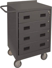 Durham - 1,200 Lb Capacity, 18" Wide x 24" Long x 39-3/4" High Mobile Cart - 4 Drawer, Steel, 2 Rigid/2 Swivel Casters - Eagle Tool & Supply