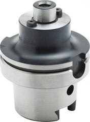 Parlec - HSK100 Taper Shank 1" Pilot Diam Shell Mill Holder - 2.37" Flange to Nose End Projection, 2-1/4" Nose Diam, 1/2-20 Lock Screw, Through-Spindle Coolant - Exact Industrial Supply