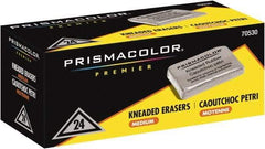 Prismacolor - Square Rubber Eraser - Gray - Eagle Tool & Supply