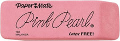 Paper Mate - Rectangle Rubber Eraser - Pink - Eagle Tool & Supply