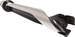 Allied Machine and Engineering - Series 32, 32 to 35mm Diam, 40mm Diam Straight Shank with Flange, Straight Flute Spade Drill - 244.9mm Max Depth, 297.7mm Body Length, 367.7mm OAL, Standard Length, Through Coolant - Eagle Tool & Supply