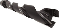 Allied Machine and Engineering - Series 29, 29 to 32mm Diam, 1-1/4" Diam Straight Shank with Flange, Helical Flute Spade Drill - 8-13/16" Max Depth, 10-27/64" Body Length, 12-45/64" OAL, Standard Length, Through Coolant - Eagle Tool & Supply