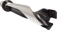 Allied Machine and Engineering - Series 32, 32 to 35mm Diam, 40mm Diam Straight Shank with Flange, Straight Flute Spade Drill - 175mm Max Depth, 227.7mm Body Length, 297.7mm OAL, Standard Length, Through Coolant - Eagle Tool & Supply