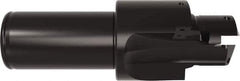 Allied Machine and Engineering - ISO 11926-1, MS 16142, SAE J1926-1 Standard, 1-3/16-12, 14 Tube Dash Number, 15° Porting Angle, 1.102" Pilot Diam, 1-1/4" Shank Diam, Indexable Spade Blade Insert Porting Tool - 2 Porting Inserts, 5.171" Overall Length - Eagle Tool & Supply