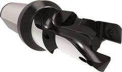 Allied Machine and Engineering - 18 to 19.99mm Diam, Straight Shank, 25.4mm Body Shank Diam, Combo Chamfer and Countersink Drill - TCMT 110204 Insert, 113.9mm OAL - Eagle Tool & Supply