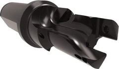 Allied Machine and Engineering - 20 to 22mm Diam, Straight Shank, 25.4mm Body Shank Diam, Combo Chamfer and Countersink Drill - TCMT 110204 Insert, 115.49mm OAL - Eagle Tool & Supply