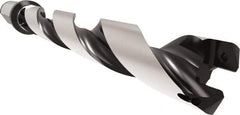 Allied Machine and Engineering - Series 24, 24 to 25.99mm Diam, 25mm Diam Straight Shank with Flange, Helical Flute Spade Drill - 181.9mm Max Depth, 217.8mm Body Length, 273.8mm OAL, Standard Length, Through Coolant - Eagle Tool & Supply