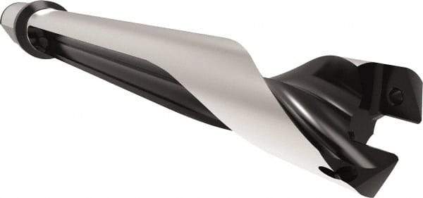 Allied Machine and Engineering - Series 29, 29 to 31.99mm Diam, 32mm Diam Straight Shank with Flange, Straight Flute Spade Drill - 223.9mm Max Depth, 264.1mm Body Length, 324.1mm OAL, Standard Length, Through Coolant - Eagle Tool & Supply