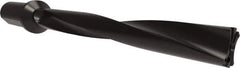 Allied Machine and Engineering - Series APX 38, 8xD, 50mm Shank Diam, Drill Body - 416.3mm Drill Body Length to Flange, W3808H Toolholder, 496.3mm OAL, 416.3mm Drill Body Length, Weldon Flat Shank, Through Coolant - Eagle Tool & Supply
