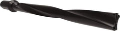 Allied Machine and Engineering - Series APX 44, 10xD, 50mm Shank Diam, Drill Body - 573.8mm Drill Body Length to Flange, W4410H Toolholder, 653.8mm OAL, 573.8mm Drill Body Length, Weldon Flat Shank, Through Coolant - Eagle Tool & Supply