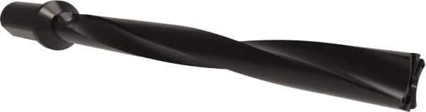 Allied Machine and Engineering - Series APX 38, 10xD, 2" Shank Diam, Drill Body - 19.8438" Drill Body Length to Flange, W3810H Toolholder, 24.9219" OAL, 19.8438" Drill Body Length, Weldon Flat Shank, Through Coolant - Eagle Tool & Supply