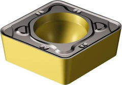 Sandvik Coromant - CCMT432 KR Grade 3210 Carbide Turning Insert - TiCN/AI2O3/TiN Finish, 80° Diamond, 1/2" Inscr Circle, 3/16" Thick, 1/32" Corner Radius - Eagle Tool & Supply