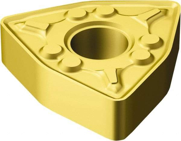 Sandvik Coromant - WNMG433 WM Grade 2015 Carbide Turning Insert - 80° Trigon, 1/2" Inscr Circle, 3/16" Thick, 3/64" Corner Radius - Eagle Tool & Supply