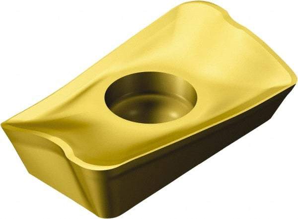 Sandvik Coromant - R39011T308 PLW Grade 1025 Carbide Milling Insert - TiCN/TiN Finish, 3.59mm Thick, 6.8mm Inscribed Circle, 0.8mm Corner Radius - Eagle Tool & Supply