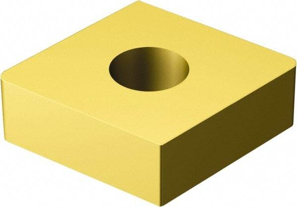 Sandvik Coromant - CNGA432 Grade 6050 Ceramic Turning Insert - TiN Finish, 80° Parallelogram, 1/2" Inscr Circle, 3/16" Thick, 1/32" Corner Radius - Eagle Tool & Supply