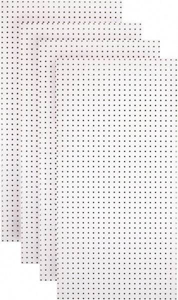 Triton - 24" Wide x 48" High Peg Board Storage Board - 4 Panels, Hardboard, White - Eagle Tool & Supply