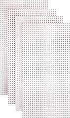 Triton - 24" Wide x 48" High Peg Board Storage Board - 4 Panels, Hardboard, White - Eagle Tool & Supply