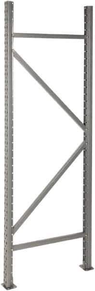 Value Collection - 1,700 Lb Capacity Bulk Storage Adjustable Rack End Kit - 72" High x 24", 36" & 48" Deep, Gray - Eagle Tool & Supply