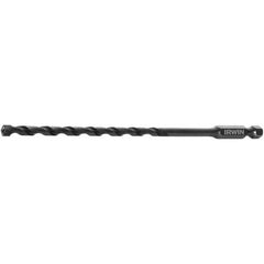 Irwin - 3/16" Diam, Hex Shank, Carbide-Tipped Rotary & Hammer Drill Bit - Eagle Tool & Supply