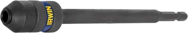 Irwin - 1/4" Drive Standard Socket Extension - 6" OAL, Black Oxide Finish - Eagle Tool & Supply