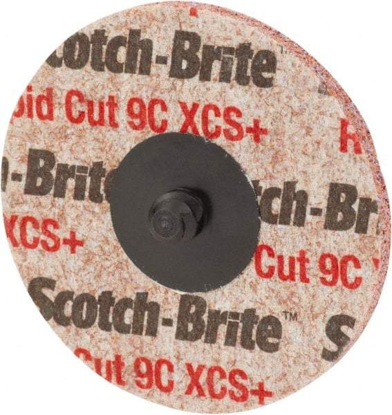 3M - 2" Disc Diam, Ceramic Quick Change Disc - Type S Attaching System, Nonwoven, Orange, Extra Coarse Grade - Eagle Tool & Supply