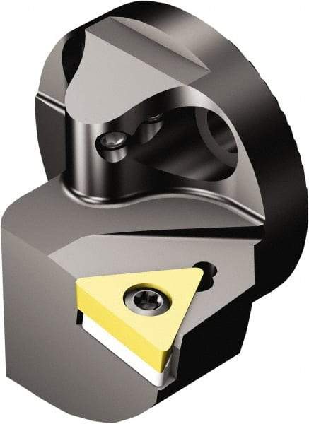 Sandvik Coromant - Right Hand Cut, Size 32, TCMT 3(2.5)2 Insert Compatiblity, Modular Turning & Profiling Cutting Unit Head - 22mm Ctr to Cutting Edge, 32mm Head Length, Through Coolant, Series CoroTurn 107 - Eagle Tool & Supply