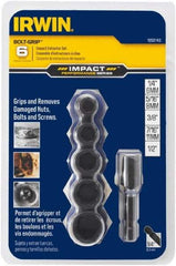 Irwin - 6 Piece Bolt Extractor Set - Clam Shell - Eagle Tool & Supply