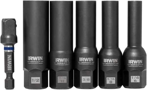 Irwin - 6 Piece Bolt Extractor Set - Clam Shell - Eagle Tool & Supply