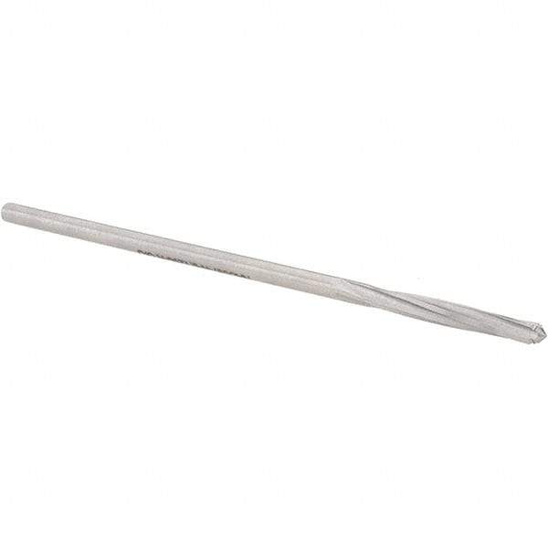 Alvord Polk - 1/8" High Speed Steel 4 Flute Chucking Reamer - Spiral Flute, 0.119" Straight Shank, 7/8" Flute Length, 3-1/2" OAL - Eagle Tool & Supply