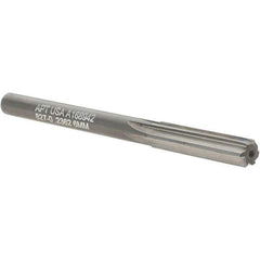 Alvord Polk - 6mm Solid Carbide 6 Flute Chucking Reamer - Straight Flute, Straight Shank, 1" Flute Length, 3" OAL - Eagle Tool & Supply