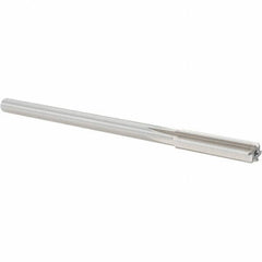 Alvord Polk - 0.33" High Speed Steel 6 Flute Chucking Reamer - Straight Flute, 0.2792" Straight Shank, 1-1/2" Flute Length, 6" OAL - Eagle Tool & Supply