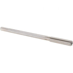Alvord Polk - 0.3325" High Speed Steel 6 Flute Chucking Reamer - Straight Flute, 0.2792" Straight Shank, 1-1/2" Flute Length, 6" OAL - Eagle Tool & Supply
