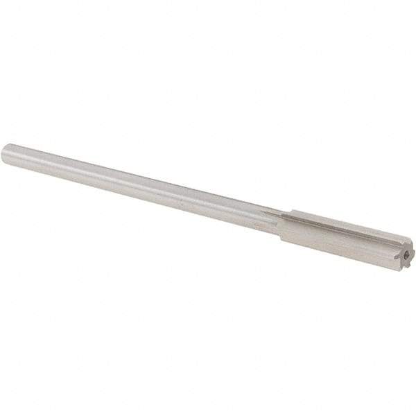 Alvord Polk - 13/32" High Speed Steel 6 Flute Chucking Reamer - Straight Flute, 0.3105" Straight Shank, 1-3/4" Flute Length, 7" OAL - Eagle Tool & Supply