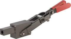 De-Sta-Co - 5,800.07 Lb Load Capacity, Solid Base, Carbon Steel, Standard Straight Line Action Clamp - 0.41" Plunger Diam, Straight Handle - Eagle Tool & Supply