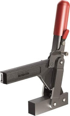 De-Sta-Co - 1,147 Lb Holding Capacity, Vertical Handle, Manual Hold Down Toggle Clamp - 138° Handle Movement, 74° Bar Opening, Solid Bar, Solid Base, Oxide Finish, Forged Alloy Steel - Eagle Tool & Supply