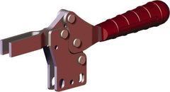 De-Sta-Co - 499 Lb Holding Capacity, Horizontal Handle, Manual Hold Down Toggle Clamp - 56° Handle Movement, 91° Bar Opening, U-Bar, Straight Base, Carbon Steel - Eagle Tool & Supply