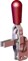 De-Sta-Co - 200 Lb Holding Capacity, Vertical Handle, Manual Hold Down Toggle Clamp - 65° Handle Movement, 105° Bar Opening, U-Bar, Straight Base, Carbon Steel - Eagle Tool & Supply