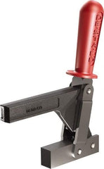 De-Sta-Co - 1,147 Lb Holding Capacity, Vertical Handle, Manual Hold Down Toggle Clamp - 138° Handle Movement, 74° Bar Opening, Solid Bar, Solid Base, Oxide Finish, Forged Alloy Steel - Eagle Tool & Supply
