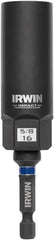 Irwin - 3/8" Drive Reverse Spiral Flute Hex Bolt Remover - 1/4" Hex, 2-1/2" OAL - Eagle Tool & Supply