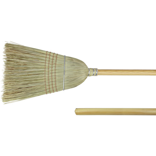 18″ - Corn & Fiber Medium Upright Broom - Eagle Tool & Supply