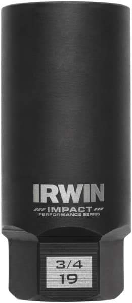 Irwin - 3/8" Drive Reverse Spiral Flute Hex Bolt Remover - 1/4" Hex, 2-1/2" OAL - Eagle Tool & Supply