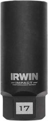 Irwin - 3/8" Drive Reverse Spiral Flute Hex Bolt Remover - 1/4" Hex, 2-1/2" OAL - Eagle Tool & Supply