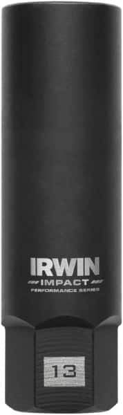 Irwin - 3/8" Drive Reverse Spiral Flute Hex Bolt Remover - 1/4" Hex, 2-1/2" OAL - Eagle Tool & Supply