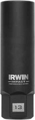 Irwin - 3/8" Drive Reverse Spiral Flute Hex Bolt Remover - 1/4" Hex, 2-1/2" OAL - Eagle Tool & Supply